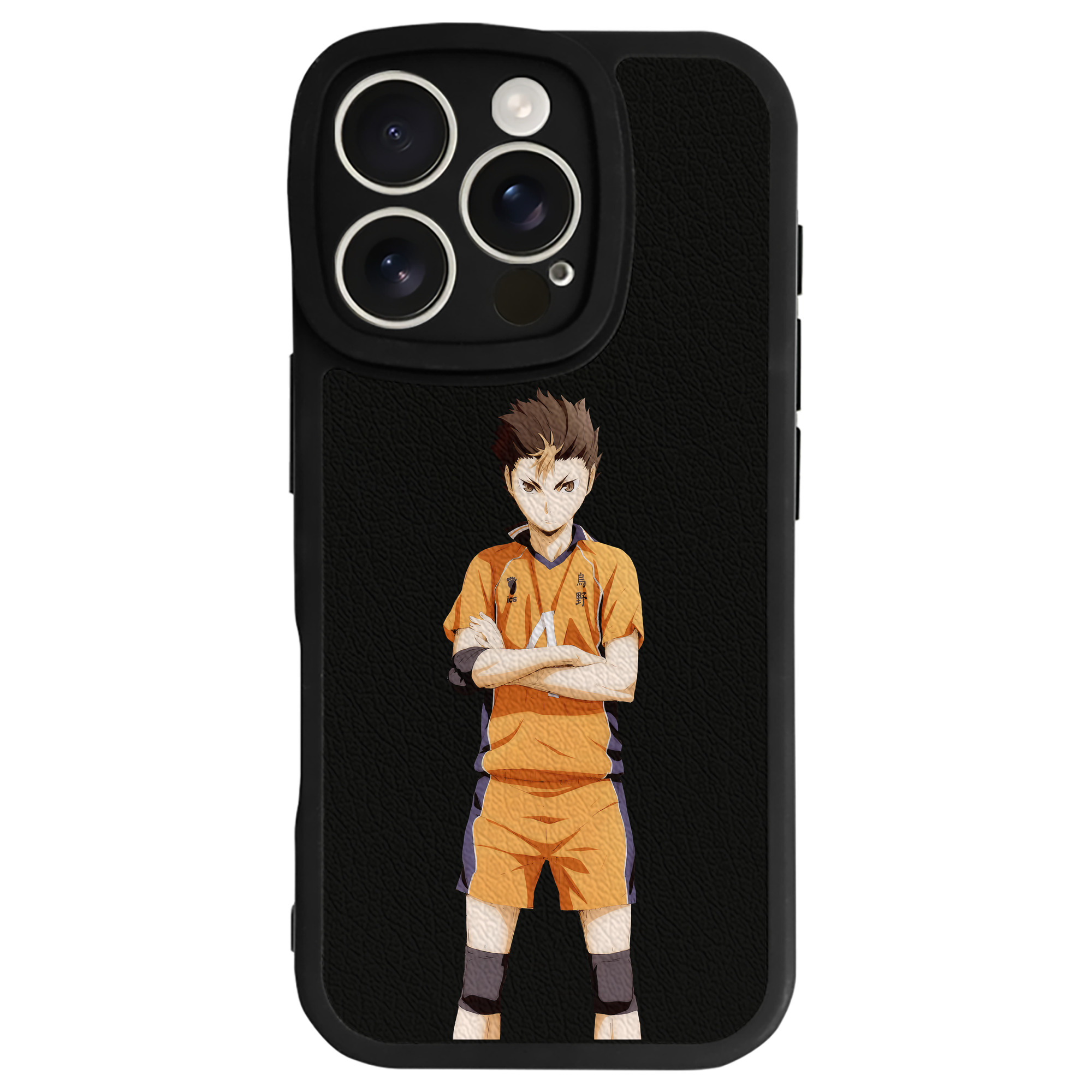 （画像用） ハイキュー!! Haikyu!! 【iPhone 16シリーズ対応】シリコンスマホケース（レザー調） 材質：シリコン